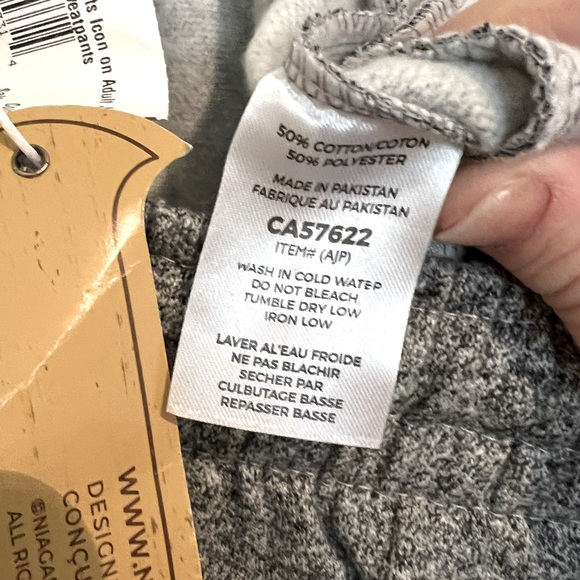 NWT Jogger Sweatpants Salt and Pepper Gray XL Banff Canada and Animal Icons - Picture 6 of 8